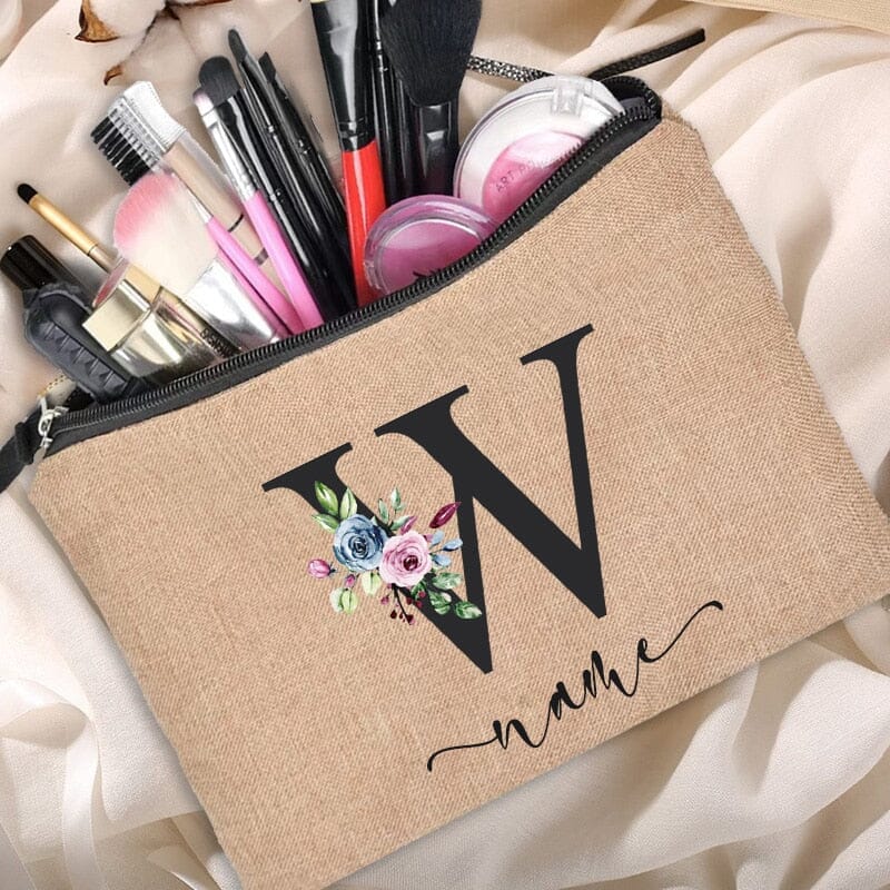Trousse de Maquillage Personnalisée - Le Monde à mes Pieds