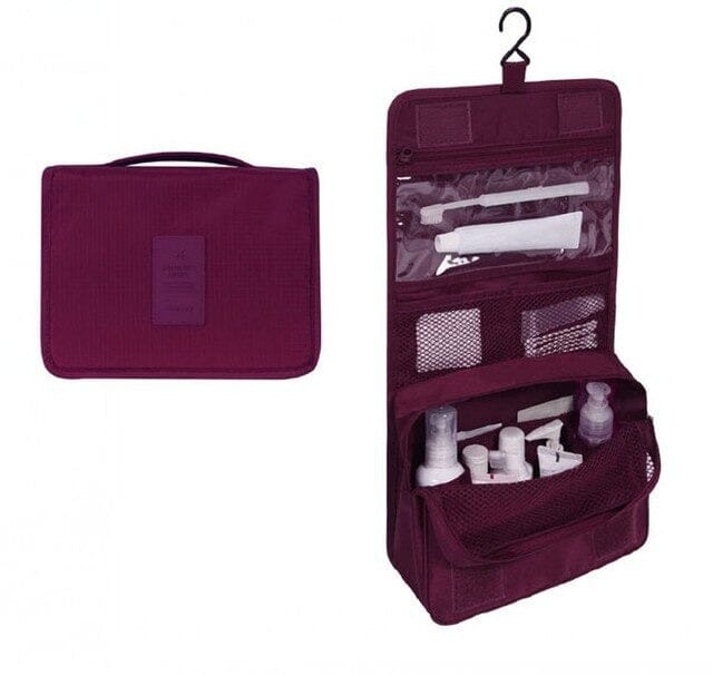 Trousse de Toilette de Voyage à Suspendre Bordeaux.