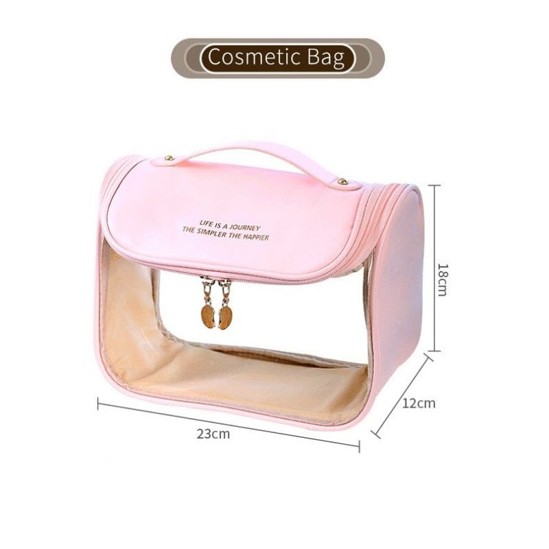 Trousse de Toilette à Suspendre Femme - Exclusivement Voyage & Transparente