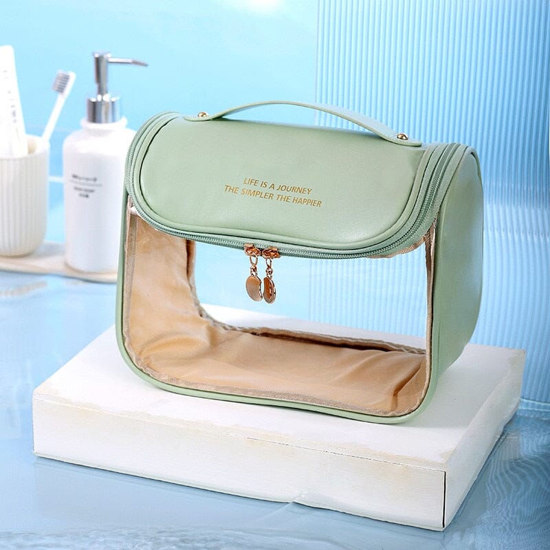 Trousse de Toilette à Suspendre Femme - Exclusivement Voyage & Transparente