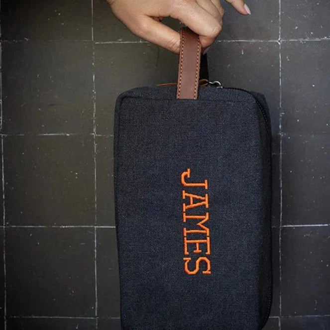 Trousse de Toilette Homme Personnalisable - Vintage Explorer