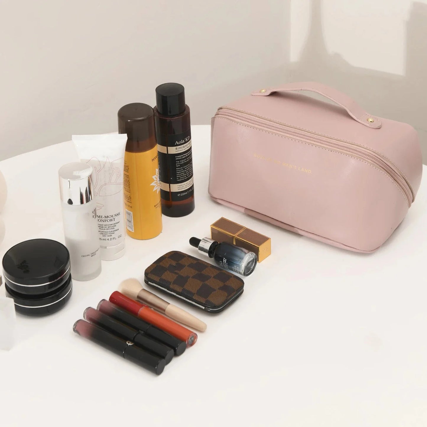 Trousse de Toilette Grand Angle Femme, idéale pour voyager