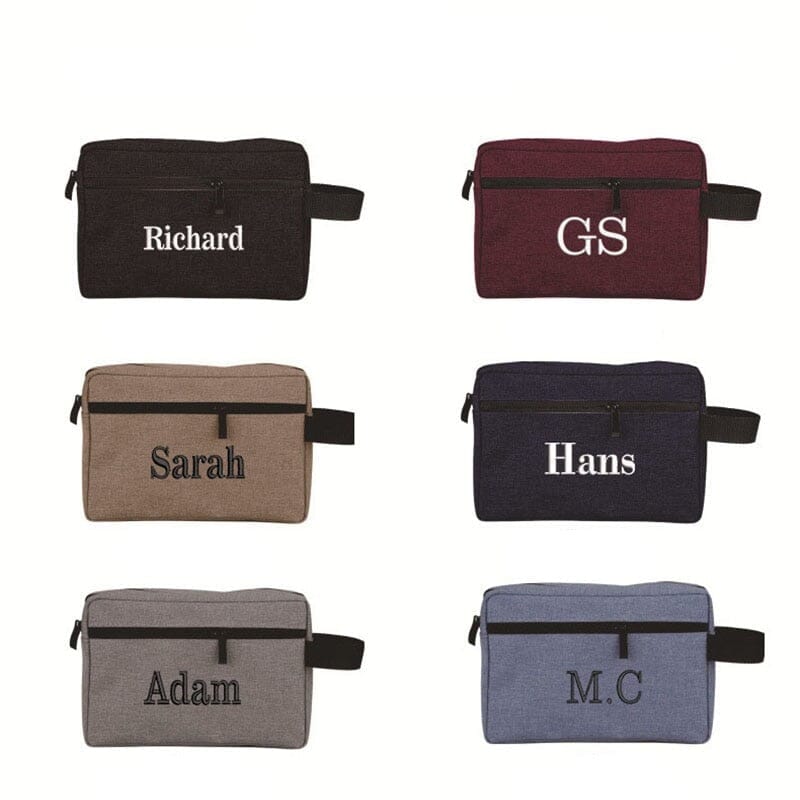 Trousse de Toilette Voyage Personnalisée - Tissu Oxford
