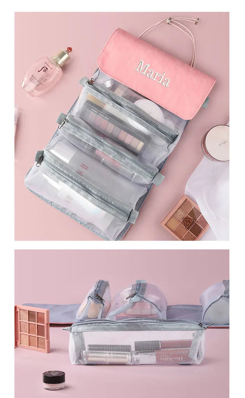 Trousse de Toilette Personnalisée pour Femme - Pliable