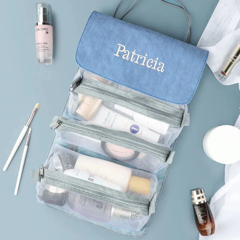 Trousse de Toilette Personnalisée pour Femme - Pliable