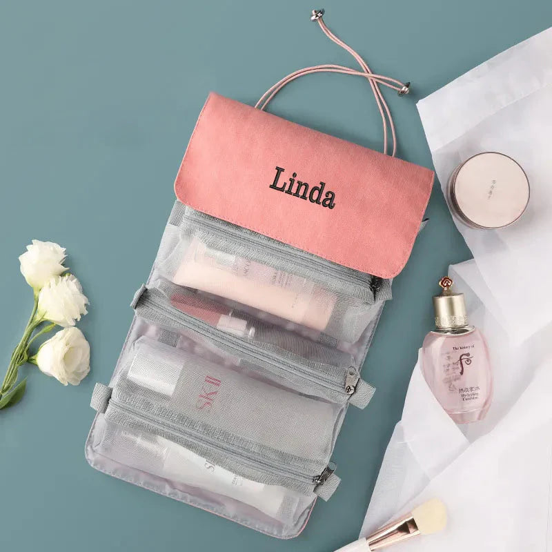 Trousse de Toilette Personnalisée pour Femme - Pliable