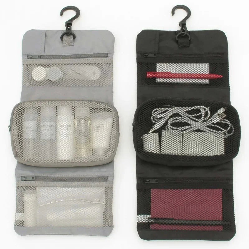 Trousse de Toilette Pliante avec Crochet de Voyage