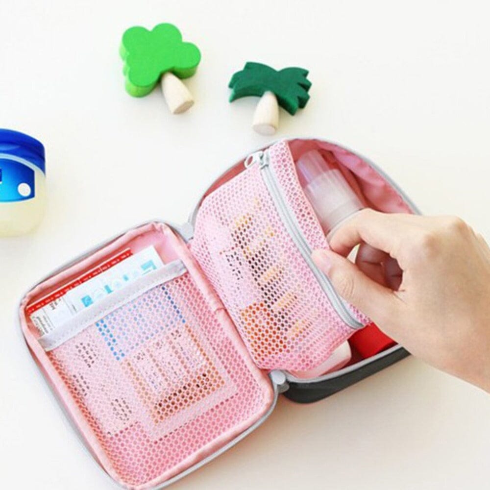 Trousse Pharmacie de Voyage Vide Grise.