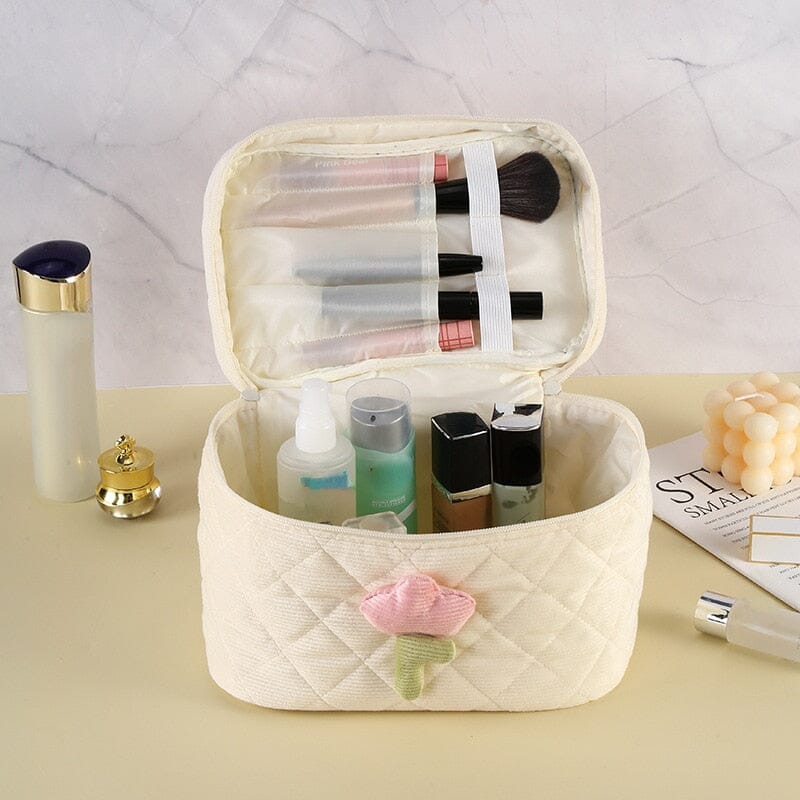 Voyage Vanity Velours Côtelé Tulipe