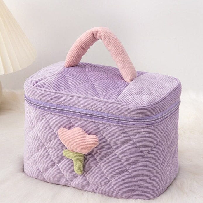 Voyage Vanity Velours Côtelé Tulipe