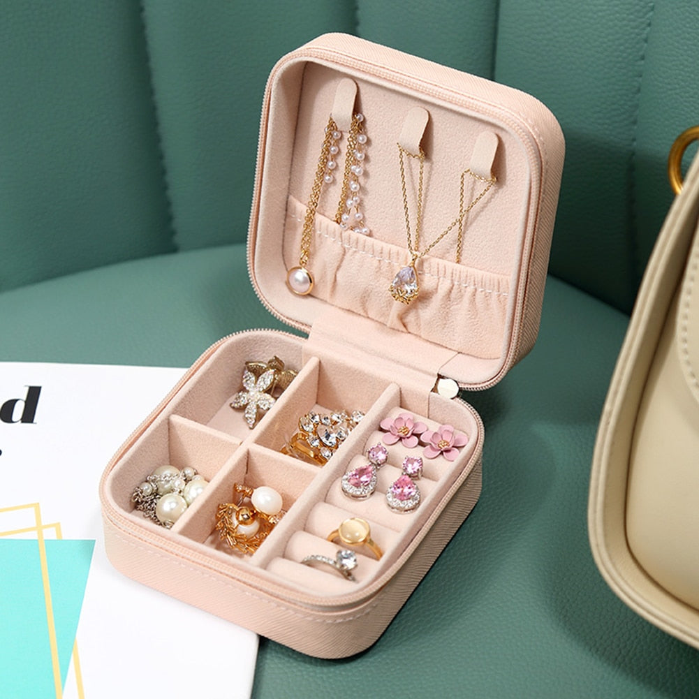 Boîte à Bijoux de Voyage Carrée
