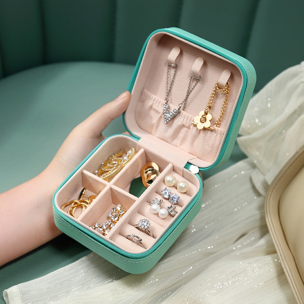 Boîte à Bijoux de Voyage Carrée
