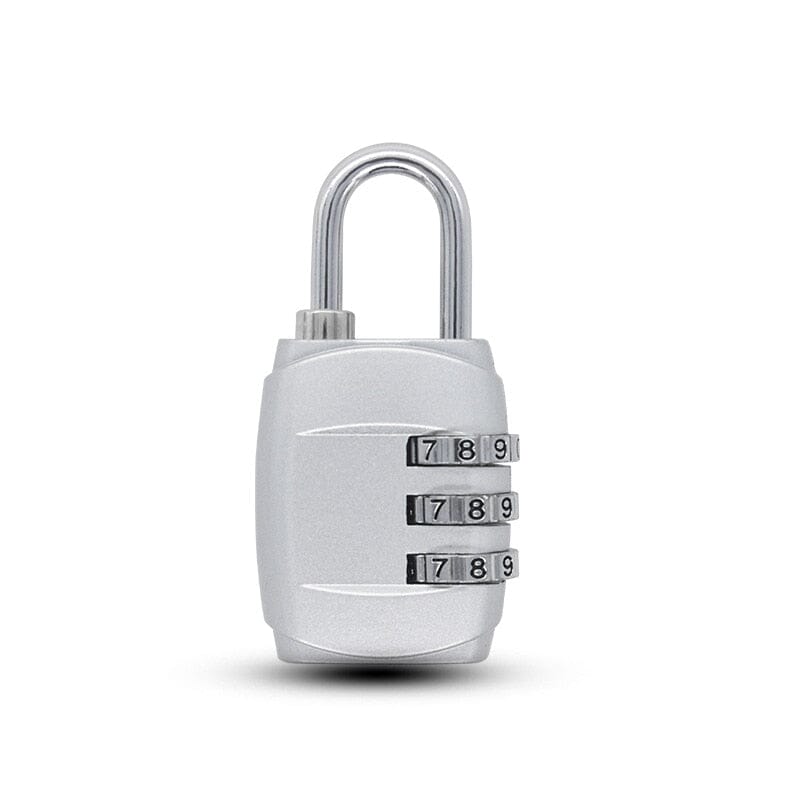 Valise à Code Cadenas 3 Chiffres (Gris)