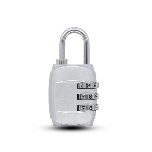 Valise à Code Cadenas 3 Chiffres (Gris)