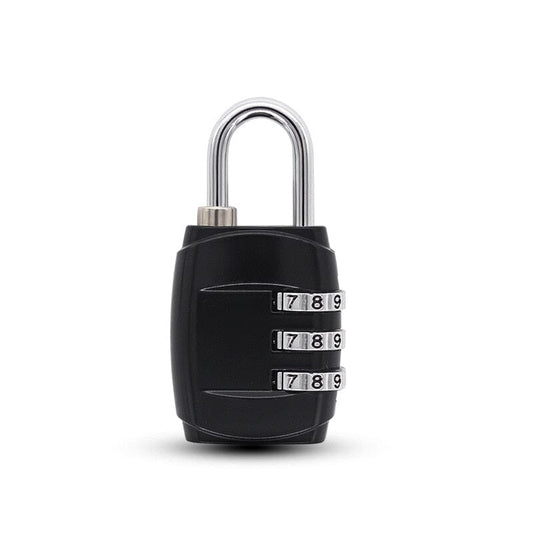 Cadenas de Valise à Code - 3 Chiffres (Noir)