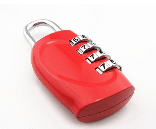Valise à Code Cadenas - 4 Chiffres (Rouge)