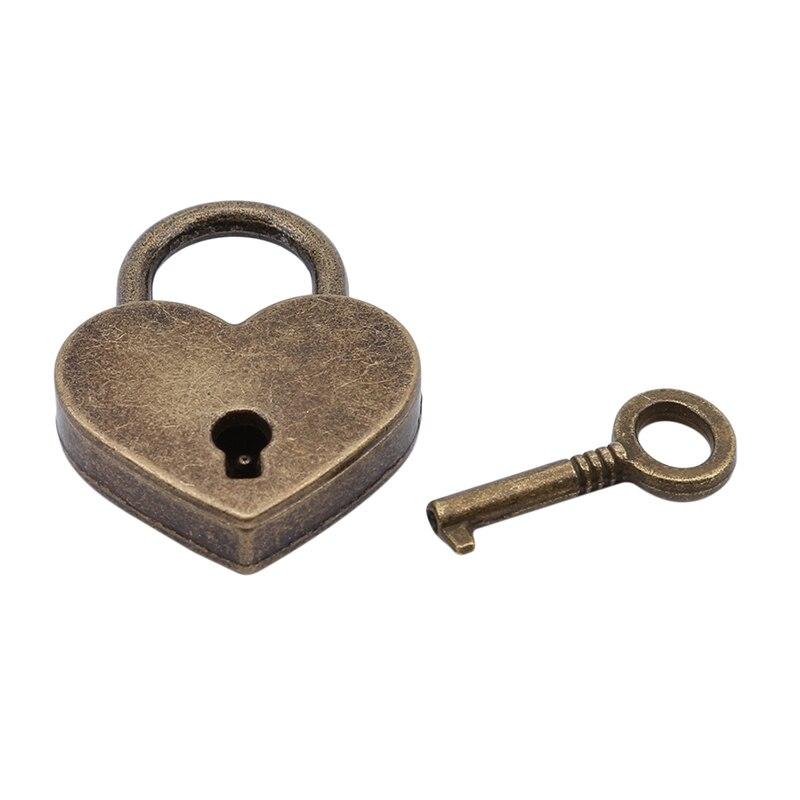 Vintage Heart Lock - Cadenas de Valise