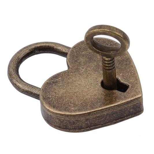 Vintage Heart Lock - Cadenas de Valise