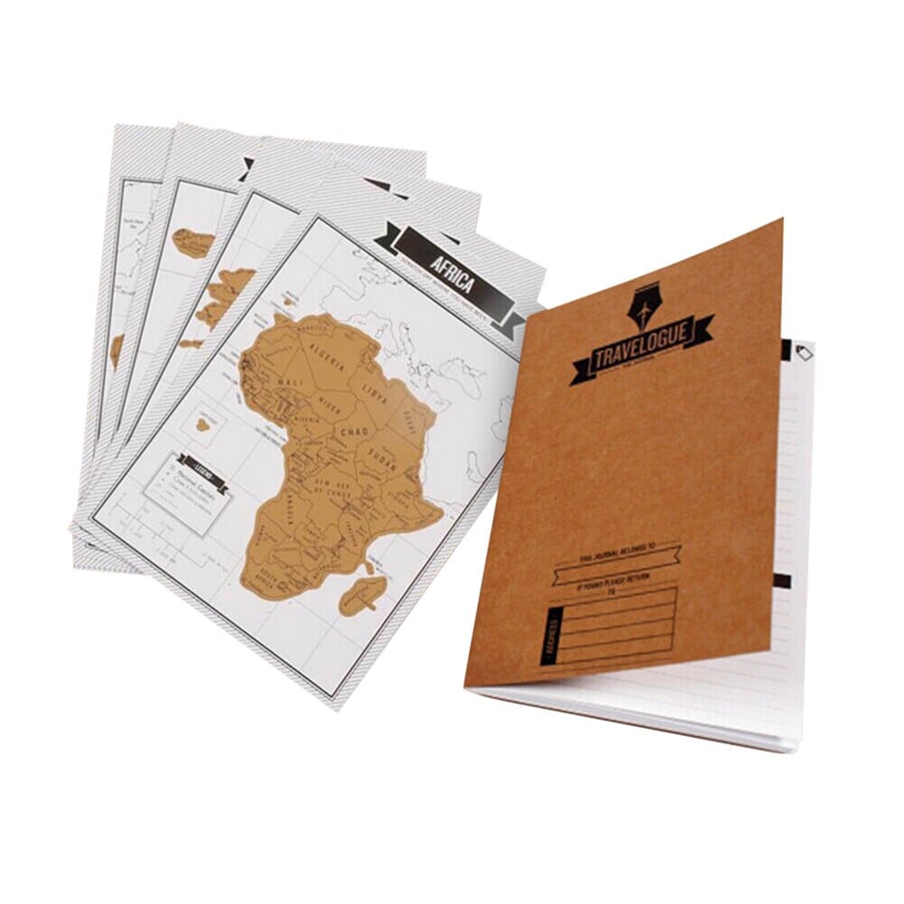 Travelogue avec Cartes du Monde à Gratter