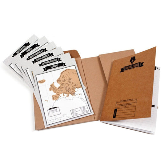 Travelogue avec Cartes du Monde à Gratter