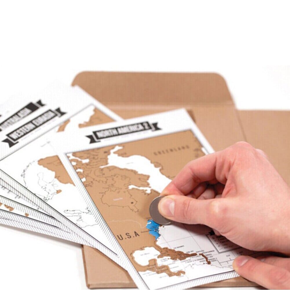 Travelogue avec Cartes du Monde à Gratter