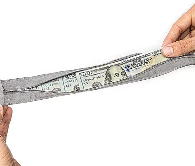 Ceinture Cache-Billets Antivol (Gris) - Voyager en toute sécurité