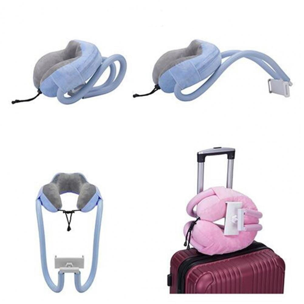 Coussin de Voyage avec Support pour Téléphone Portable
