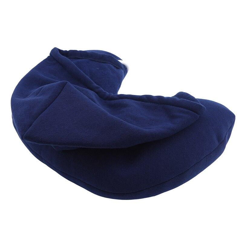 Coussin de Voyage - Hoodie Bleu Marine - Explorez l'Univers Confortable