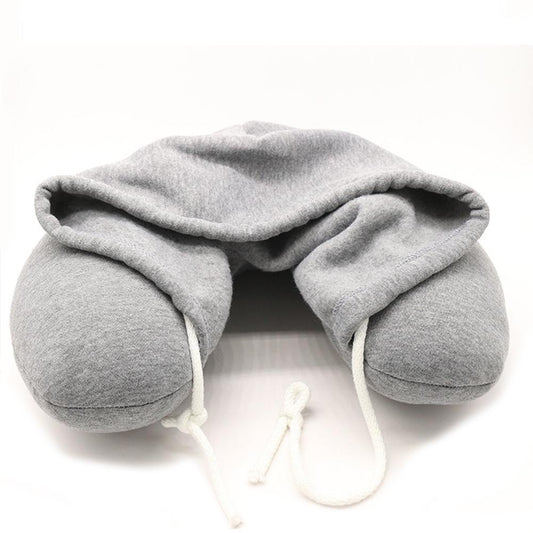 Coussin de Voyage - Hoodie Gris - Édition Voyage-Trek	glUniform.