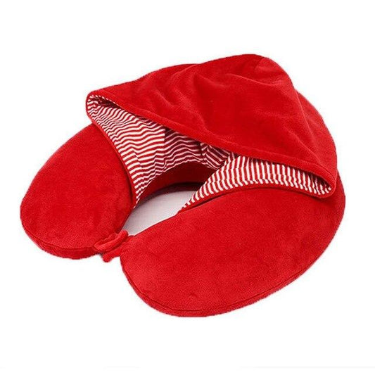 Hoodie Plaid Rouge - Coussin de Voyage