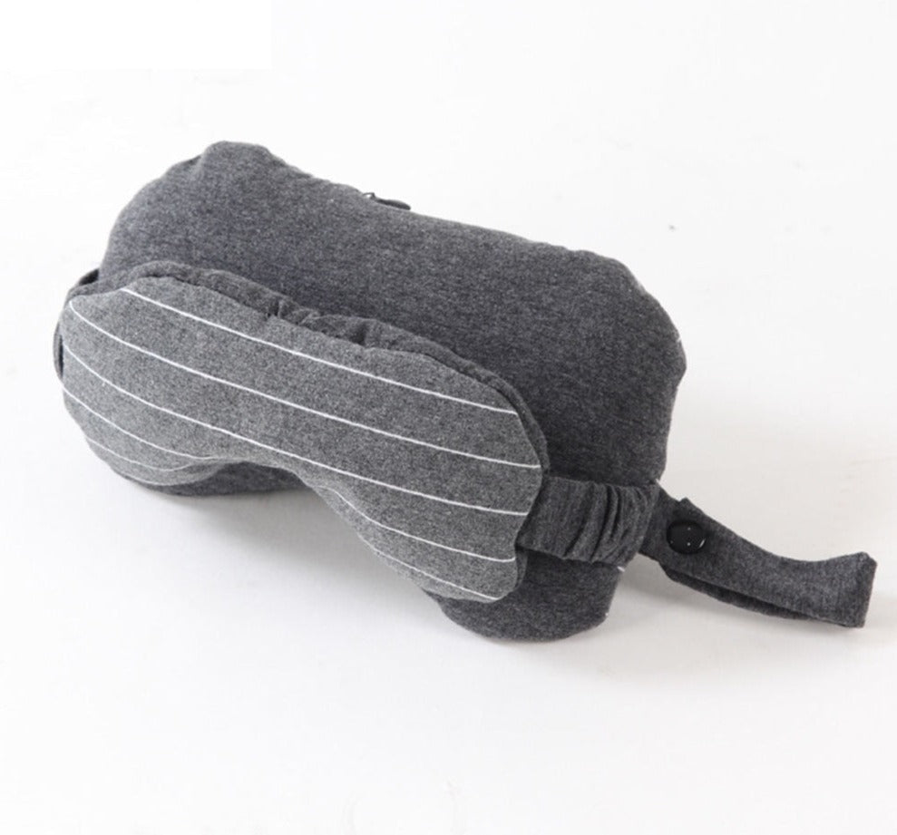 Coussin de Voyage & Masque de Nuit (2-en-1)