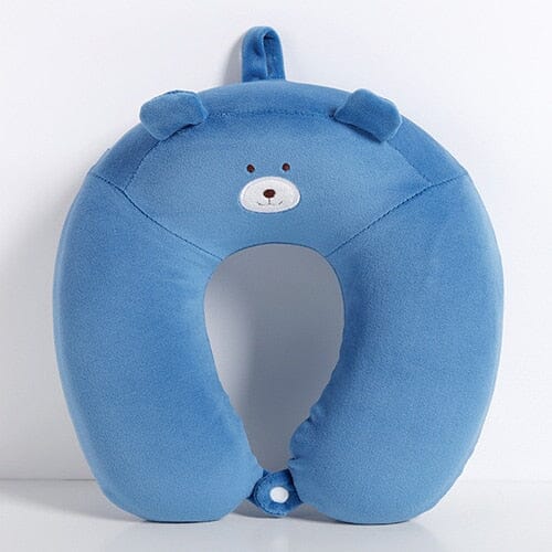 Coussin de Voyage Mémoire de Forme Enfant Ours - Explorer en tout confort