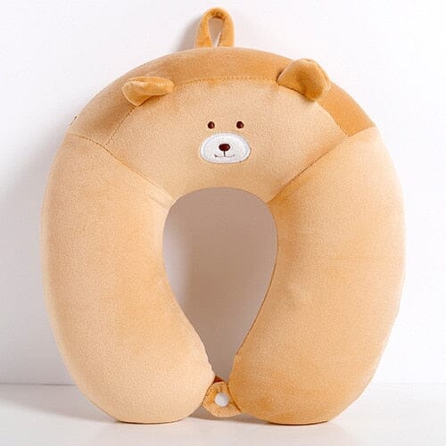 Coussin de Voyage Mémoire de Forme Enfant Ours - Explorer en tout confort