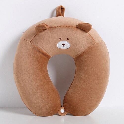 Coussin de Voyage Mémoire de Forme Enfant Ours - Explorer en tout confort