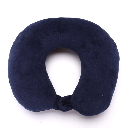 Coussin de Voyage Microbilles - Confort Bleu Marine - Explorez le Monde
