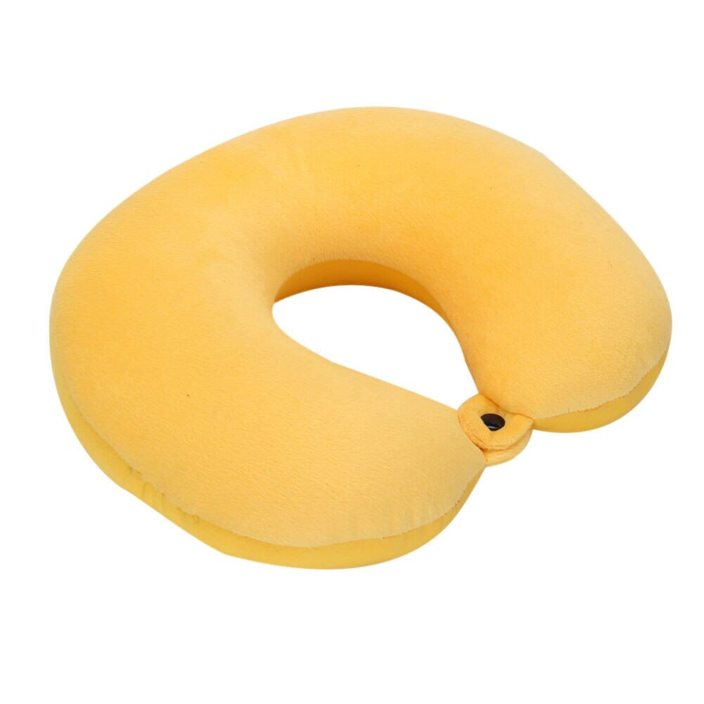 Coussin de Voyage Microbilles Confort - Jaune