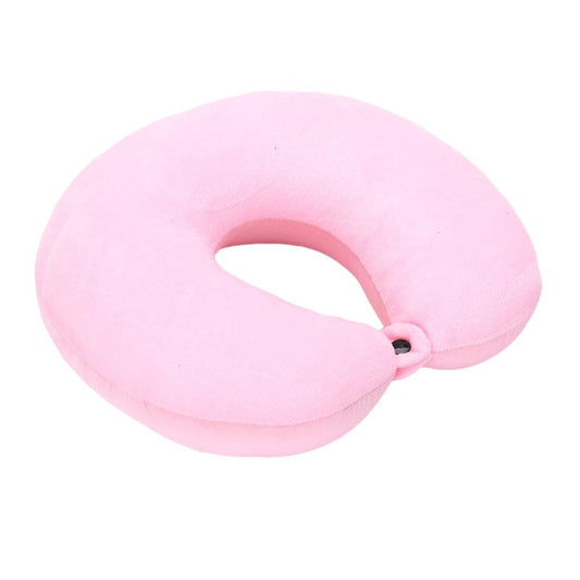 Coussin de Voyage Microbilles Confort Rose - Édition Voyage