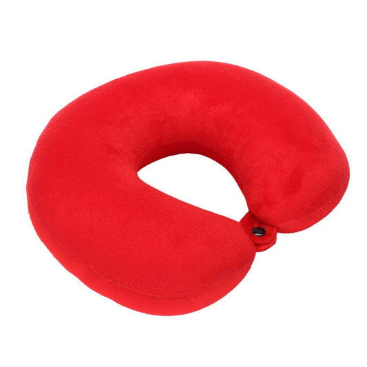 Coussin de Voyage Microbilles Confort Rouge Explorer