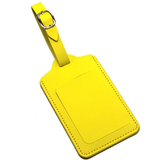 Étiquette Bagage - Rectangle Jaune Sunset Adventure