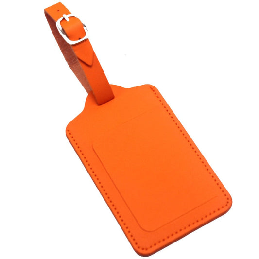 Étiquette Bagage - Rectangle Voyageur Orange