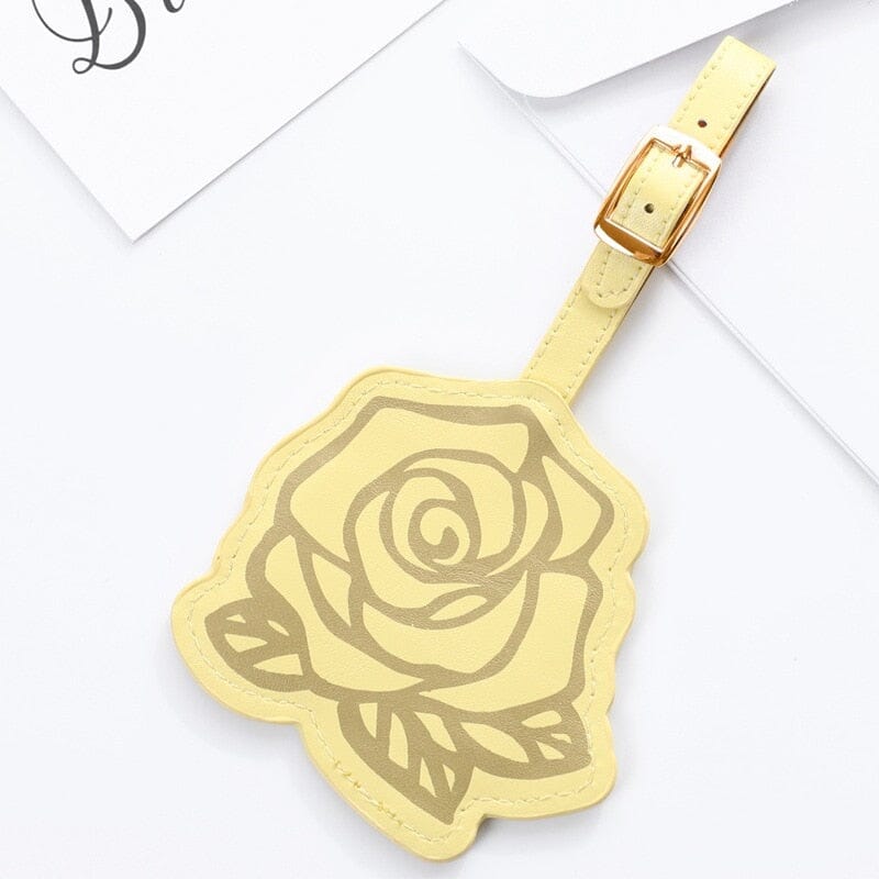 Étiquette de Bagage pour Femme en Rose