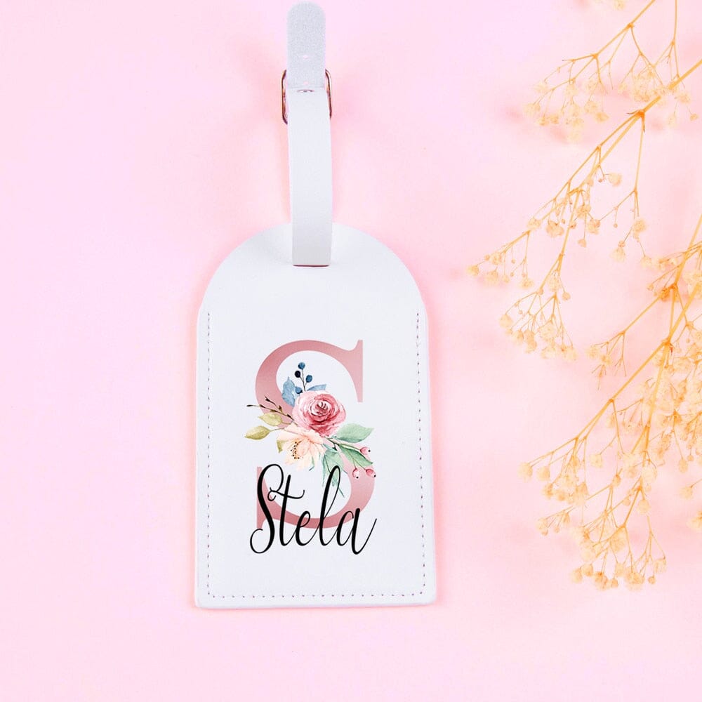 Étiquette Bagage Personnalisée pour Femme - Prénom & Initiale