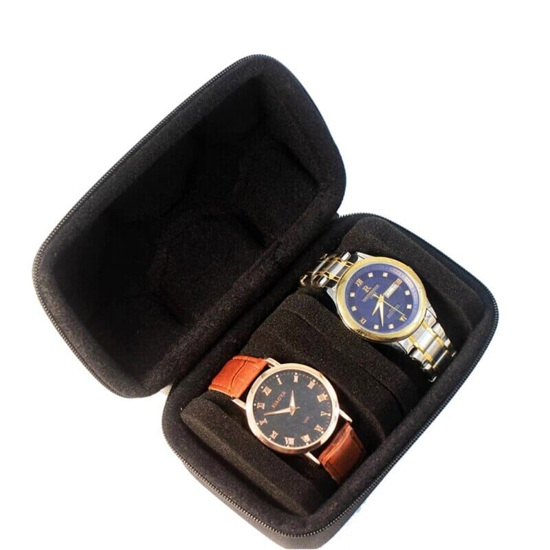 Étui de Voyage pour Montres - 2 Emplacements