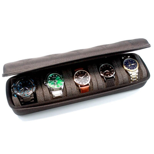 Étui de Voyage pour Montres - 5 Emplacements