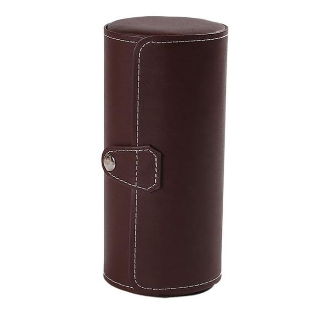 Étui de Voyage pour Montres Arrondi (Marron)