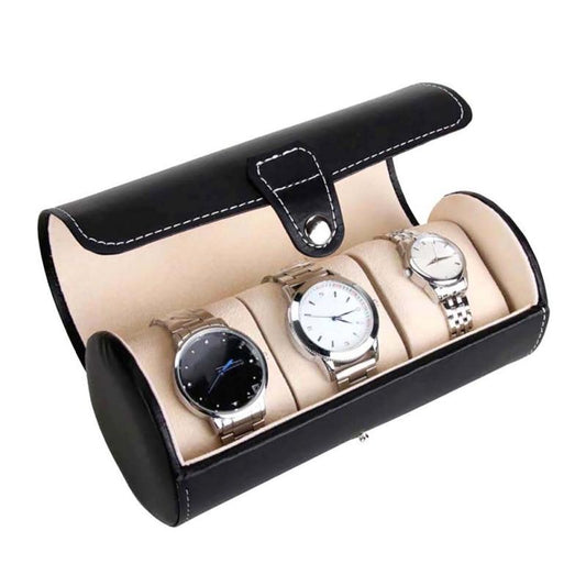 Étui de Voyage pour Montres - Arrondi (Noir)