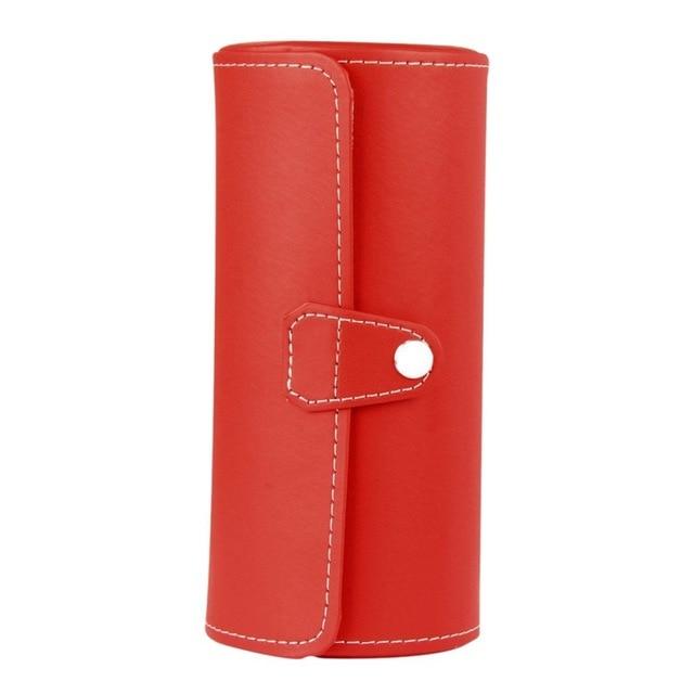 Étui Voyage pour Montres - Arrondi (Rouge)