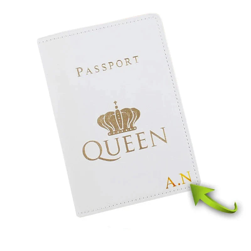 Étui Passeport Couple de Voyage Personnalisé
