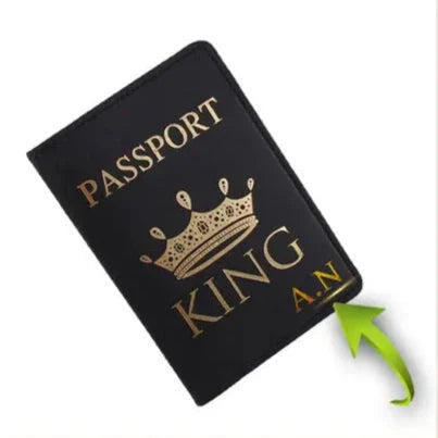Étui Passeport Couple de Voyage Personnalisé