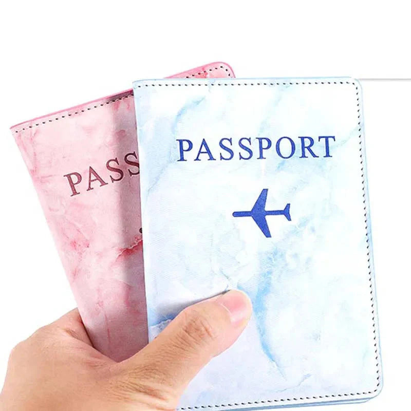 Étui Passeport Marbre - Voyage en Avion